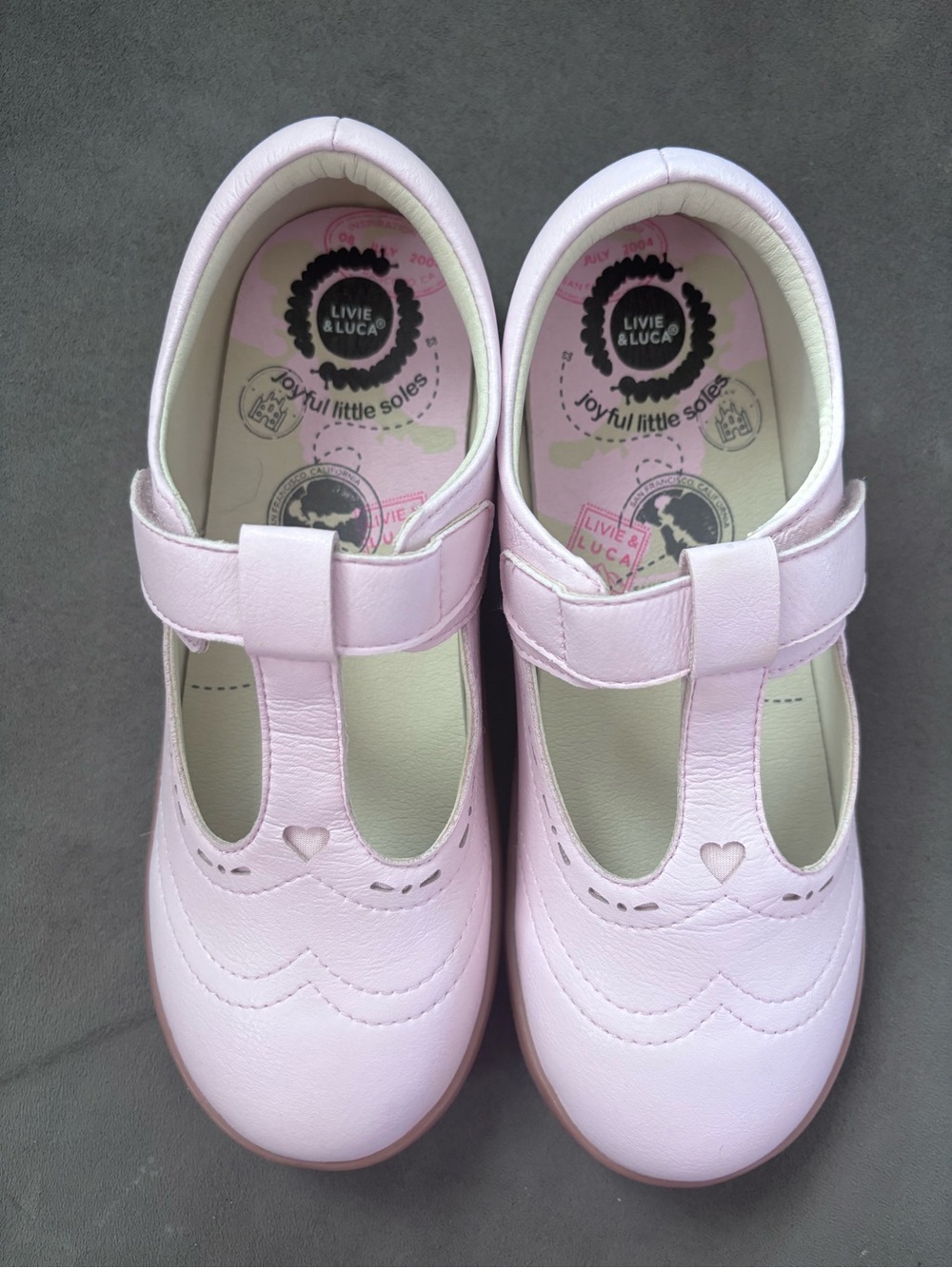 Livie & Luca Girls' Ballet Pink “Amica” T-strap Mary Jane School Shoes - Picture 2 of 7